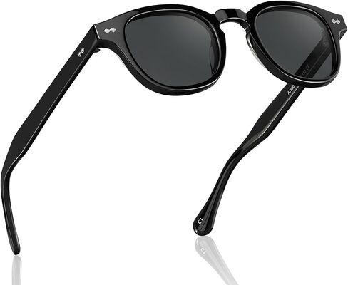 CARFIA Retro Cool Atetate Sunglasses for Men Polarized UV Protection, Keyhole Square Sunnies Driving Shades Trendy Eyewears in Saudi Arabia