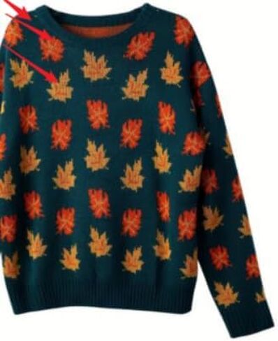 LUKYCILD Fall Sweaters for Women 2025: Autumn Leaves Print Sweater Long Sleeve Graphic Pullover Casual Crewneck Tops in Saudi Arabia