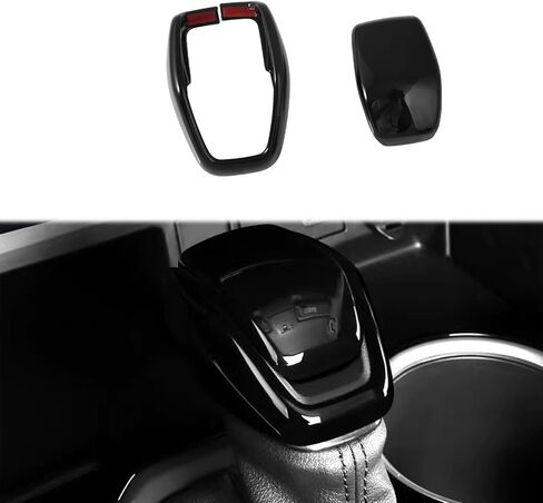 Car Accessories Fit for Toyota Highlander 2020~2023 Toyota RAV4 2019-2023 Gear Shift Lever Knob Shifter Head Cover Trim ABS Black in Saudi Arabia