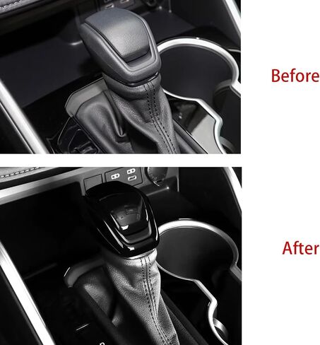 Car Accessories Fit for Toyota Highlander 2020~2023 Toyota RAV4 2019-2023 Gear Shift Lever Knob Shifter Head Cover Trim ABS Black in Saudi Arabia