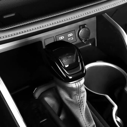 Car Accessories Fit for Toyota Highlander 2020~2023 Toyota RAV4 2019-2023 Gear Shift Lever Knob Shifter Head Cover Trim ABS Black in Saudi Arabia
