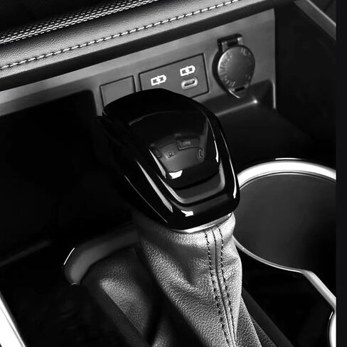 Car Accessories Fit for Toyota Highlander 2020~2023 Toyota RAV4 2019-2023 Gear Shift Lever Knob Shifter Head Cover Trim ABS Black in Saudi Arabia