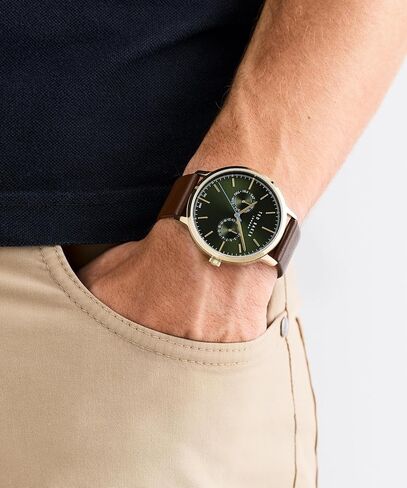 Ted Baker Haarvin Men's Black Leather Watch Watch in Saudi Arabia