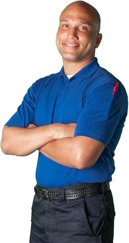 First Class Men's Polo Shirt Short Sleeve Tactical Interlock Moisture Wicking, Wrinkle Resistant Casual Security Polo Shirt in Saudi Arabia
