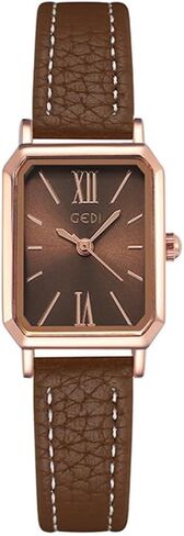 Toocat Women Wrist Watch Watch Mini Ultra-Shein Simple Square Squart Squartes مع حزام جلدي 30 مترًا من الساعات التناظرية المقاومة للماء للطلاب in Kuwait