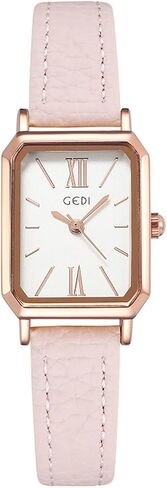 TOOCAT Women Wrist Watch Mini Ultra-Thin Elegant Simple Square Quartz Watches with Leather Strap 30M Waterproof Analog Watches for Females Students Ladies in Kuwait