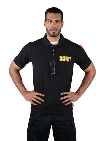 First Class Men's Polo Shirt Short Sleeve Tactical Interlock Moisture Wicking, Wrinkle Resistant Casual Security Polo Shirt in Saudi Arabia