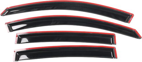 Window Visor Compatible with 2007-2012 Nissan Altima, 4DR Window Visor Car Rain Window Shade Visor Dark Smoke 4PC Acrylic by IKON MOTORSPORTS, 2008 2009 2010 2011 in Saudi Arabia