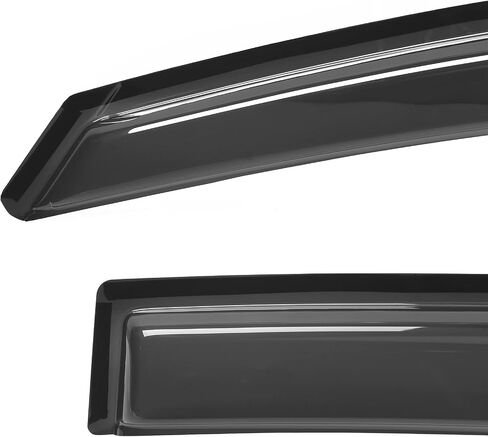 Window Visor Compatible with 2007-2012 Nissan Altima, 4DR Window Visor Car Rain Window Shade Visor Dark Smoke 4PC Acrylic by IKON MOTORSPORTS, 2008 2009 2010 2011 in Saudi Arabia