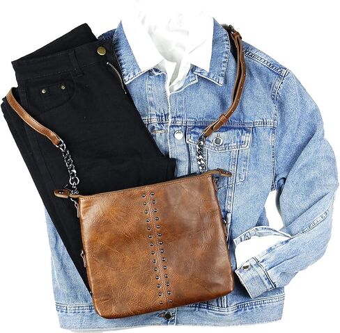K & Bo Stevie Women's Crossbody Crossbod Presh ، Rocker Chic Boho Medium ، يتحول إلى حقيبة القابض ، والوزن الخفيف in Saudi Arabia