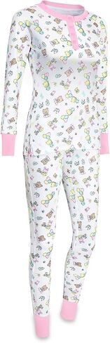 Littleforbig Women Long Cotton Cozy Breatable Baby Cuties Pajamas وضعت ملابس ناعمة ناعمة in Saudi Arabia