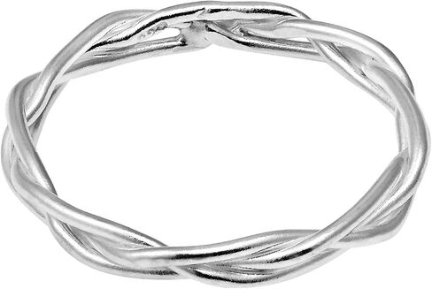 AeraVida Crown of Thorn Weave Wire Braid .925 Gold plated/Sterling Silver Band Ring | Crown of Thorns Rings | Ring Sterling Silver Rings Women in Saudi Arabia