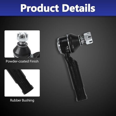 6 Pcs Tie Rod End Kit, Front Inner Outer Tie Rod End With Boots Compatible with 2005-2023 TOYOTA TACOMA in Saudi Arabia