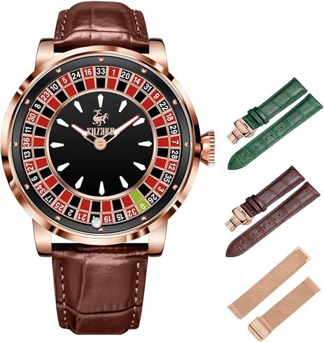 مشاهدة الرجال التلقائي 46 ملم روليت ميكانيكية مشاهدة الرجال مشاهدة أوتوماتيكية الحركة NH35A مقاومة للماء من الجلد المضيء in Kuwait