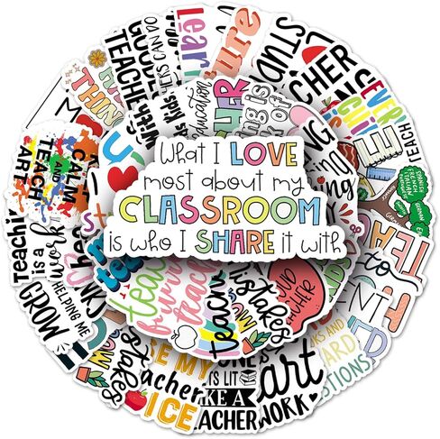 50 Pack Snails Stickers Water Bottles Laptop Car Phone Guitar Skateboard Computer Colorful Snail Vinyl Sticker Waterproof Cute Aesthetic Trendy Decals for Teens Boys Girls Adults in Saudi Arabia