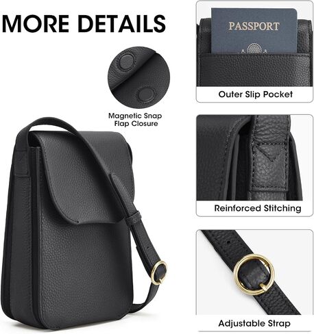 Kattee Small Crossbody Bags for Women Trendy, Leather Phone Purses Wallet Shoulder Handbags Travel with Card Slots in Kuwait