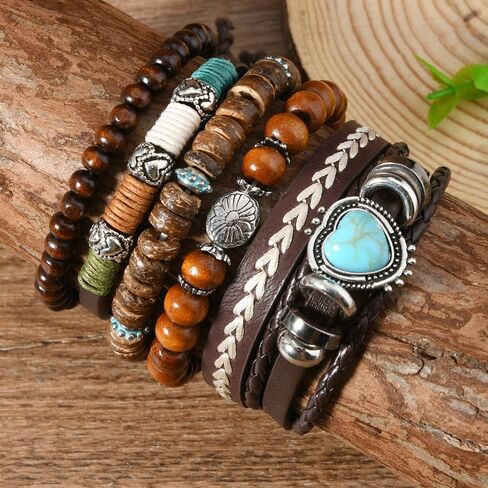 Coadipress Bohemian Mix حبة متعددة الطبقة متعددة البيان أساور Boho Boho القابلية للخرز ستراند الأساور الأساور براقة الكريستال شرابة السحر الهدية in Kuwait