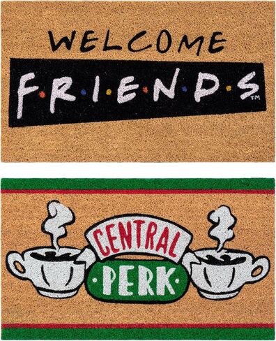 Gertmenian Peanuts Snoopy Coir Doormat - 2x3 Welcome Mat (2-Pack), Ideal for High Traffic Areas in Front Door, Garage, Entryway - Welcome, 80022 in Saudi Arabia