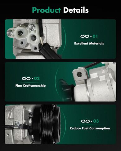 SCITOO CO 11245C AC Compressor 2006-2007 for Mercedes-Benz C230 2.5L 2005-2011 for Mercedes-Benz SLK350 3.5L in Saudi Arabia