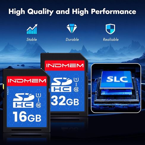 INDMEM SD Card 2GB， Class 4 Flash Memory Card 2G SLC Standard Secure Digital Cards in Saudi Arabia