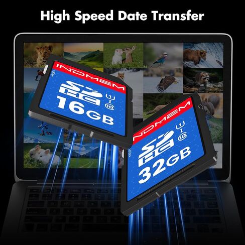 INDMEM SD Card 2GB， Class 4 Flash Memory Card 2G SLC Standard Secure Digital Cards in Saudi Arabia