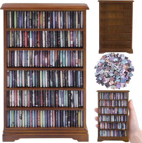 300pcs Mini Books Miniatures Dollhouse Books for Anxiety Bookshelf Tiny Plastic Books for Dollhouse Decor Accessories DIY Crafting Library Bookshelf Fillers Mini Toys in Kuwait