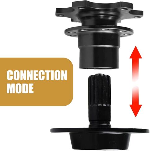 Steering Wheel Quick Release, Alloy Iron Car Steering Wheel Heightening Adapter Quick Release, Portable Auxiliary Repair Accessory, Suitable for Most Cars (Black) in Saudi Arabia