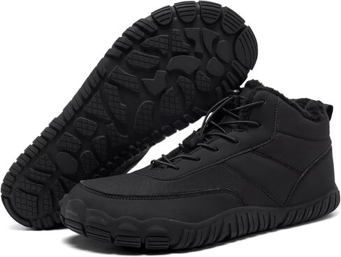 حذاء رجالي واسع عند أصابع القدم حافي القدمين للشتاء الدافئ للطقس البارد وأحذية الثلج المريحة in Kuwait