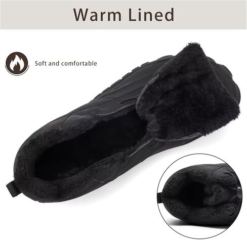 حذاء رجالي واسع عند أصابع القدم حافي القدمين للشتاء الدافئ للطقس البارد وأحذية الثلج المريحة in Kuwait