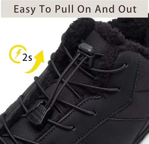 حذاء رجالي واسع عند أصابع القدم حافي القدمين للشتاء الدافئ للطقس البارد وأحذية الثلج المريحة in Kuwait