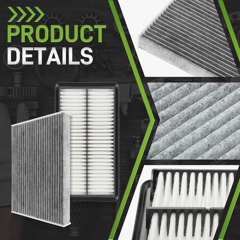 Cabin Air Filter& Engine Air Filter Compatible with Honda Passport Compatible with Pilot Compatible with Ridgeline Compatible with Acura MDX 80292-SEC-A01 80292-SDC-A01 80292-T0G-A01 in Saudi Arabia