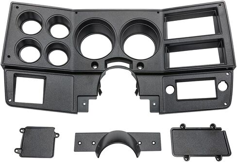 حزمة مجموعة GlowShift 6 Gauge Cluster متوافقة مع Chevy C10 1973-1987 - لعداد السرعة الملون 7 ، TACH ، ضغط الزيت ، درجة حرارة المياه ، مستوى الوقود ومقاييس فولت - فاز المباشر اللوحة اللوحة in Saudi Arabia