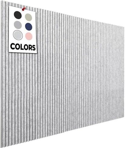 لوحة الفلين الكبيرة للجدار 59 "× 36" ، لوحة إعلانات أسود | 15 حزمة شعرت بلاط الجدار | لوحات Cork for Office Pin Board Board Boards Cork in Kuwait