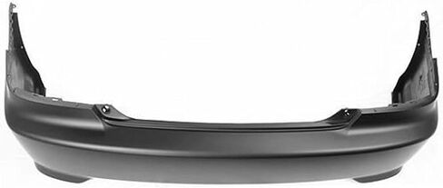 MBI AUTO - Primered, Rear Bumper Cover Replacement Fascia for 2004 2005 Honda Civic Coupe 04 05, HO1100216 in Saudi Arabia