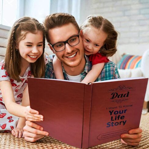 هدايا junqiu for dad - أبي أريد أن أعرف قصة حياتك ، كتاب دفتر اليومية الموجهة للأب - هدايا عيد الأب ، هدايا عيد ميلاد لأبي من ابن الابن ، أبي هدايا لعيد الميلاد in Kuwait