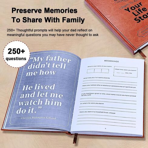 هدايا junqiu for dad - أبي أريد أن أعرف قصة حياتك ، كتاب دفتر اليومية الموجهة للأب - هدايا عيد الأب ، هدايا عيد ميلاد لأبي من ابن الابن ، أبي هدايا لعيد الميلاد in Kuwait