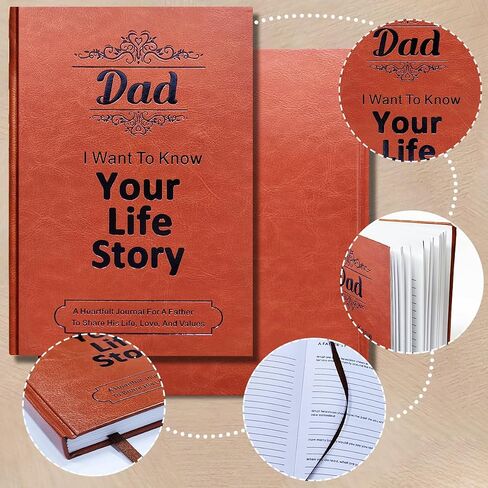 هدايا junqiu for dad - أبي أريد أن أعرف قصة حياتك ، كتاب دفتر اليومية الموجهة للأب - هدايا عيد الأب ، هدايا عيد ميلاد لأبي من ابن الابن ، أبي هدايا لعيد الميلاد in Kuwait