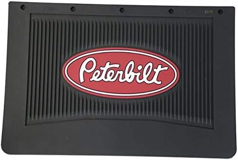 Set of 2 Peterbilt Motors 18" x 12" Heavy Duty Rubber Semi Truck Mud Flaps with Bolt Kit in Saudi Arabia
