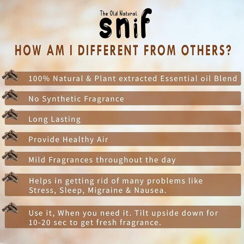 عطر سيارة SNIF مع الزيوت الأساسية | نشر عطر السيارة مع حزمة إعادة ملء 15 مل | معطرات السيارات طويلة الأمد | معطر هواء السيارة (حزمة من 1 ، 20 مل) (وردة البرقوق) in Saudi Arabia