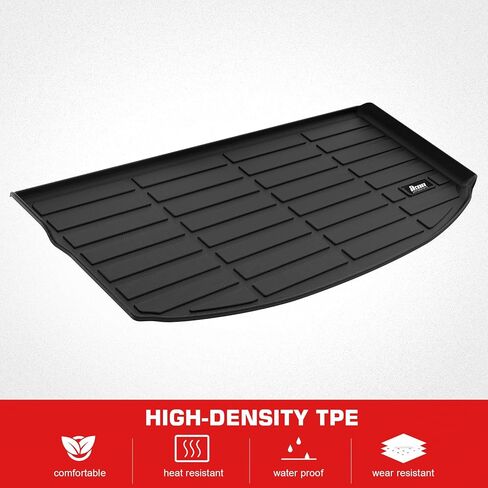 Ikon Motorsports TPE Cargo Trunk Liner ، متوافقة مع 2024-2025 Mazda CX-90 6/7/8 مقاعد ، مخصصة جميع حماية الطقس حميمة شحنة الجرة الخلفية الثقيلة. in Saudi Arabia