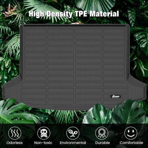 FREEMOTOR802 Compatible with 2024-2025 Chevy Blazer EV 2024 Honda Prologue Trunk Mat, Black 3D Rear Carpets Liner Protection TPE Thermo Plastic Elastomer All Weather Boot Tray Cover Protector Pad in Saudi Arabia