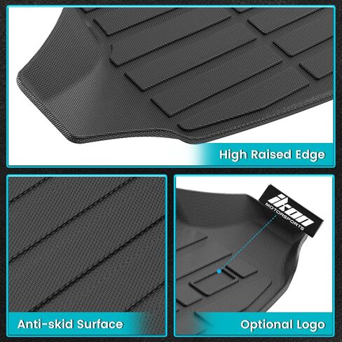 FREEMOTOR802 Compatible with 2024-2025 Chevy Blazer EV 2024 Honda Prologue Trunk Mat, Black 3D Rear Carpets Liner Protection TPE Thermo Plastic Elastomer All Weather Boot Tray Cover Protector Pad in Saudi Arabia