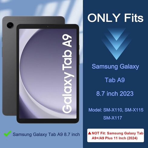Rantice Case for Samsung Galaxy Tab A9 8.7 Inch, Kids Case with Kickstand, Shockproof Rugged Cover for Galaxy Tab A9 2023 Model (SM-X110/X115/X117) in Kuwait
