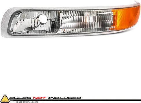 Epic Lighting OE Pitction Replacement Light Marker Marker Light Light Light Combo مجموعة متوافقة مع طرازات سيلفرادو 1999-2002 فقط [6 قطعة] جوانب السائق والركاب in Saudi Arabia