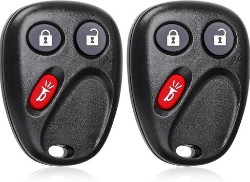 Key Fob with Uncut Trunk Car Key Fob, Remote Replacement Keyless Entry Remote for Chevy Suburban Traverse Tahoe, for GMC Acadia Yukon/Saturn Outlook,for Buick Enclave,OUC60270 & OUC60221,2 Pack in Kuwait