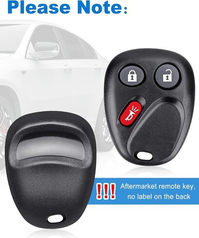 Key Fob with Uncut Trunk Car Key Fob, Remote Replacement Keyless Entry Remote for Chevy Suburban Traverse Tahoe, for GMC Acadia Yukon/Saturn Outlook,for Buick Enclave,OUC60270 & OUC60221,2 Pack in Kuwait