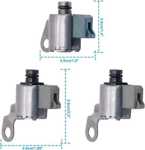 GXARTS AW4 A340 Transmission TCC Lock Up Solenoid + Shift Solenoids Kit fit for Toyota Previa Supra T100 Tacoma 4Runner Pickup fit for Jeep Wagoneer Cherokee Comanche fit for Lexus SC300 1992-1997 in Saudi Arabia