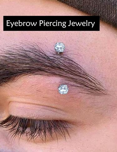 Internally Threaded Eyebrow Piercing Jewelry 16G 6mm 8mm 10mm Surgical Steel Gold Vertical Labret Lip Jewelry Curved Barbell Eyebrow Rings Rook Navel Small Belly Button Ring for Women Men in Saudi Arabia