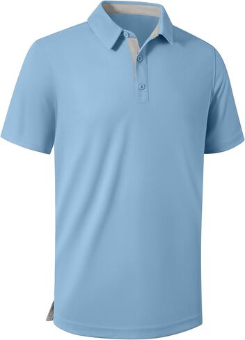 ZITY Mens Golf Shirts Short Sleeve Polo Performance Moisture Wicking Dry Fit Collared Shirts for Casual Bussiness in Saudi Arabia