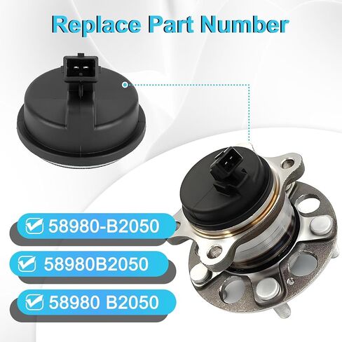 58980-B2050 Rear Hub Bearing ABS Speed Sensor - Fit for Kia Soul and Soul EV 2014 2015 2016 2017 2018 2019 Replace # 58980-B2050 58980B2050 in Saudi Arabia